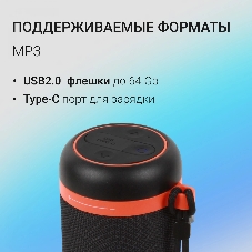 Колонка портативная Digma D-PS1521 черный 16W 2.0 BT 10м 1800mAh