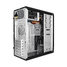 Компьютерный корпус Miditower ExeGate CP-601-UNS400 (ATX, БП UNS400 с вент. 12см, 2*USB, аудио, черный)