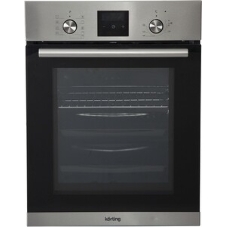 Встраиваемая электрическая духовка Korting OKB 7931 CMX 59.6 х 45 x 55 см, 9 режимов нагрева, сенсорное электронное управление TouchControl, LED дисплей Cold White белого цвета, утапливаемые переключатели, телескопические направляющие на 1-м уровне, нержавеющая сталь