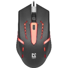 Мышь проводная Defender Hit MB-601 черный, 1200 dpi, USB, кнопки - 4