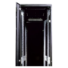 Шкаф телекоммуникационный напольный 42U (600x600) дверь стекло, черный (ШТК-М-42.6.6-1ААА-9005) (3 коробки)