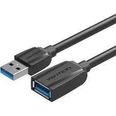 Кабель-удлинитель Vention USB 3.0 AM/AF - 0.5м Black Edition VAS-A45-B050