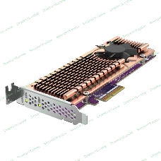 Плата расширения QNAP QM2-2P-344A 2 x M.2 22110 or 2280 PCIe (Gen3 x4) NVMe SSD slots, Low-profile flat and Full-height brackets included.