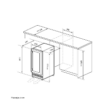Винный шкаф LEX LWD3020BL черный, 56 л, 1 отсек, 20 бут.
