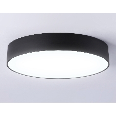 Потолочный светодиодный светильник Ambrella light FV5530 BK черный LED 45W 4200K D400*58 (Без ПДУ)