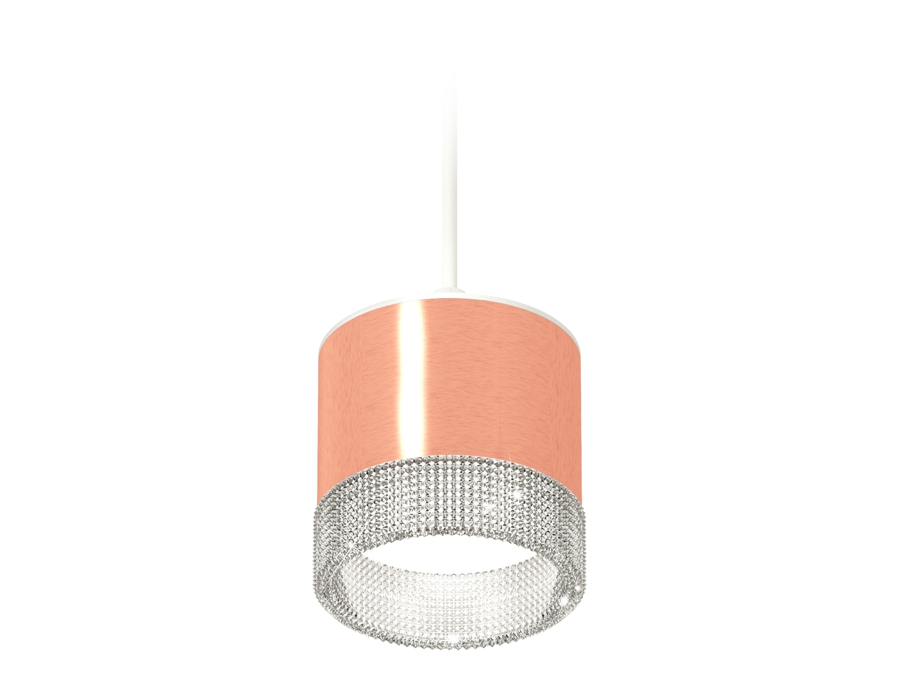 Светильник Ambrella Light XP8122030 PPG/CL/SWH золото розовое полированное/прозрачный/белый песок GX53 (A2331, C8122, N8480)