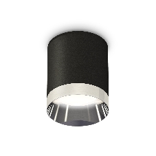 Светильник Ambrella Light XS6302022 SBK/PSL черный песок/серебро полированное MR16 GU5.3 (C6302, N6132)
