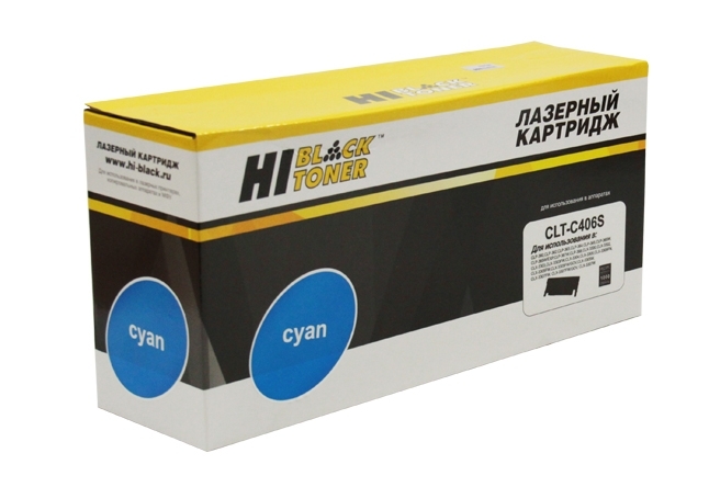 Расходные материалы Hi-Black CLT-C406S Картридж для Samsung CLP-360/365/368/CLX-3300/3305/3307, C, 1500 стр.
