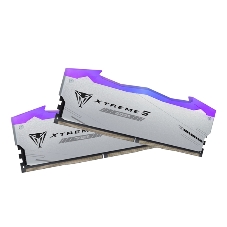 Оперативная память Patriot Viper Xtreme 5, DDR5, 48GB (2x24GB), 6000MHz, CL30, DIMM, с радиаторами, RGB, серебристый