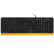 Комплект клавиатура+мышь A4Tech FStyler F1010 проводной, USB, 1600 DPI, чёрный/оранжевый