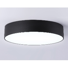 Потолочный светодиодный светильник Ambrella light FV5530 BK черный LED 45W 4200K D400*58 (Без ПДУ)