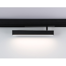 Управляемый светодиодный светильник для шинопровода Magnetic Ambrella light GL1332 BK черный IP20 18W 3000K-6400K 220V 120° 342*25*112 (Без ПДУ)
