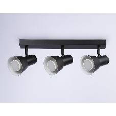 Светильник Ambrella light TA13122/3 BK/WH черный/белый GU10/3 max 12W 470*85*150