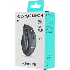 Мышь беспроводная Logitech M705 черный, 1000 dpi, радиоканал, USB, кнопки - 7