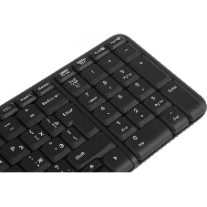 Комплект клавиатура+мышь Logitech MK220 беспроводной, USB, 1000 DPI, чёрный