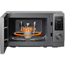 Микроволновая печь Gorenje MO20A3T4 серый/черный, 20 л, 700 Вт, переключатели - поворотный механизм