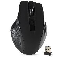 Мышь беспроводная Crown CMM-935W черный, 1600 dpi, радиоканал, USB, кнопки - 6
