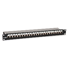 Патч-панель 19дюйм PP3-19-24-8P8C-C5E-SH-110D 1U 24 порта RJ45 полн. экран. кат.5e Dual IDC ROHS черный Hyperline 246037