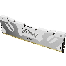 Оперативная память Kingston Fury Beast, DDR5, 16Gb (1x16Gb), 7200MHz, CL38, DIMM, с радиатором, белый