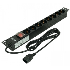 Блок распределения питания NTSS NTSS-PDU-DA1017 гор.размещ. 8xSchuko базовые 10A C14 2м