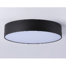 Потолочный светодиодный светильник Ambrella light FV5530 BK черный LED 45W 4200K D400*58 (Без ПДУ)