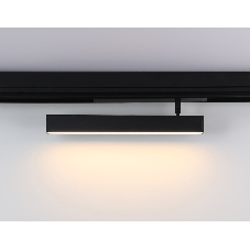 Управляемый светодиодный светильник для шинопровода Magnetic Ambrella light GL1332 BK черный IP20 18W 3000K-6400K 220V 120° 342*25*112 (Без ПДУ)