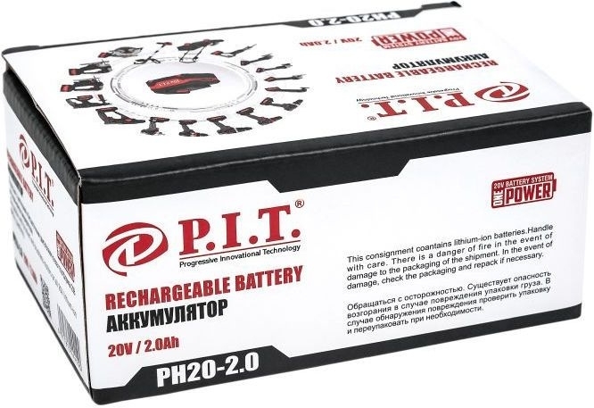 Батарея аккумуляторная P.I.T. PH20-2.0 20В 2Ач Li-Ion