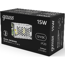 Блок питания Gauss LED STRIP PS 15W 12V IP20
