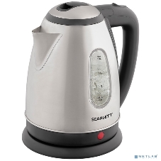 Чайник электрический Scarlett SC-EK21S88 1.8 л, 2200 Вт, черный/серебристый (корпус: нержавеющая сталь)