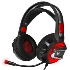 Гарнитура Crown CMGH-3000 чёрный/красный, проводная, подсветка