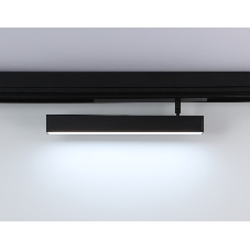 Управляемый светодиодный светильник для шинопровода Magnetic Ambrella light GL1332 BK черный IP20 18W 3000K-6400K 220V 120° 342*25*112 (Без ПДУ)