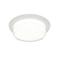 Комплект встраиваемого светильника Ambrella light XC8050024 SWH/FR/CL белый песок/белый матовый/прозрачный GX53 (C8050, N8399)