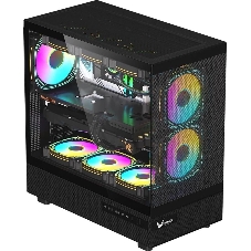 Компьютерный корпус AeroCool/Formula Crystal Z8 черный без БП ATX 9x120мм 7x140мм 1xUSB2.0 1xUSB3.0 1xUSB3.1 audio bott PSU