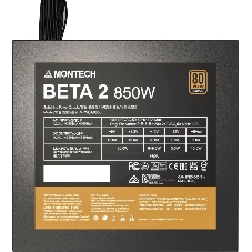 Блок питания Montech BETA 2 850W, 850Вт, 80+ Bronze, 120мм, немодульный, черный
