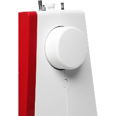 Швейная машина Janome 1522RD белый/красный, электромеханическая, вертикальный качающийся, 25 операций, петля автомат