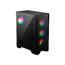 Компьютерный корпус MSI MAG FORGE 120A Mid-Tower, ATX, 2xUSB 3.2, Audio I/O, 6x120мм autoRGb Fan PWM RGb PWM Control Board, Tempered Glass Window
