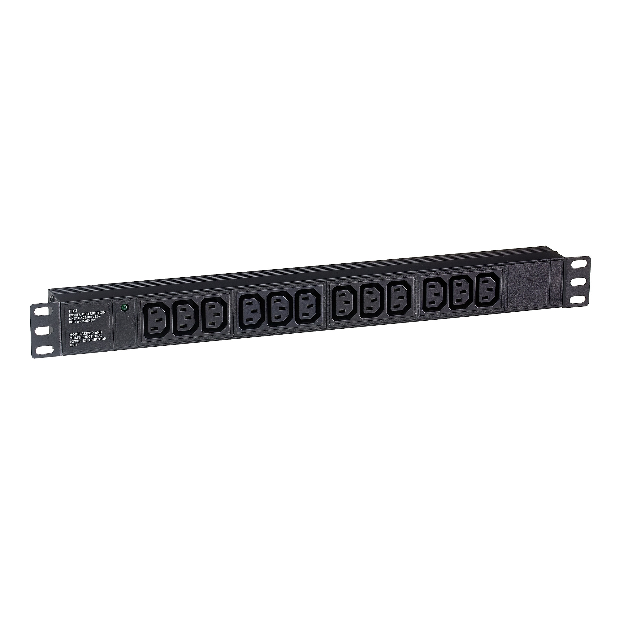 Блок розеток горизонтальный ExeGate ServerPro PDU-19H007 Al-12C13-C20, 19