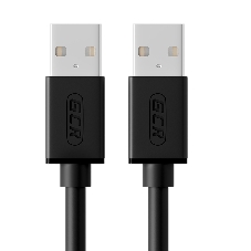 Кабель Greenconnect интерфейсный USB 2.0 1m AM/AM, AWG 28/28 Premium, двойное экранирование, антифриз, черный