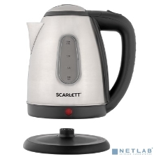 Чайник электрический Scarlett SC-EK21S88 1.8 л, 2200 Вт, черный/серебристый (корпус: нержавеющая сталь)