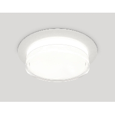 Комплект встраиваемого светильника Ambrella light XC8050024 SWH/FR/CL белый песок/белый матовый/прозрачный GX53 (C8050, N8399)