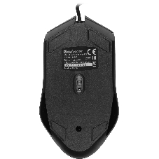 Мышь проводная Defender Hit MB-601 черный, 1200 dpi, USB, кнопки - 4