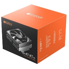 Кулер для процессора ID-COOLING IS-47-XT V2 LGA1851/1700/1200/115X/AM5/AM4 низкопрофильный высота 47мм (24шт/кор, TDP 100W, PWM, 4 тепл.трубки + медная база, FAN 92мм, черный) BOX