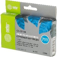 Картридж струйный Cactus CS-CZ130 №711 голубой (26 мл) для HP DesignJet T120/T520