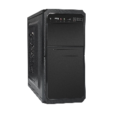 Компьютерный корпус Minitower ExeGate BA-202-UNS500 (mATX, БП UNS500 с вент. 12см, 2хUSB, аудио, черный)