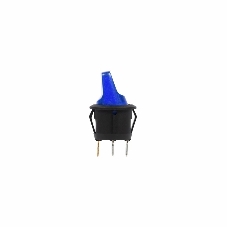 Выключатель клавишный Rexant круглый 250V 6А (3с) ON-OFF синий