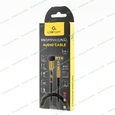 Кабель Cablexpert аудио 90˚ спиральный CCAB-02-35MMLC-1.8MB. 3.5 Jack (M)/3.5 Jack (M), черный, 1.8м, блистер