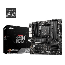 Материнская плата MSI B550M PRO-VDH, AM4, AMD B550, 4xDDR4, 4xSATA, 2xM.2, 1xPCI-E 4.0 x16, 2xPCI-E x1, 1xDP, 1xHDMI, 1xVGA, 1x 1Gb LAN, 2xUSB 2.0, 4xUSB 3.2 Gen 1, 3x3.5 мм, 7.1, Micro-ATX