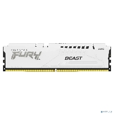 Оперативная память Kingston Fury Beast, DDR5, 16Gb (1x16GB), 6000MHz, CL30, DIMM, с радиатором, белый