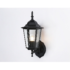 Уличный настенный светильник Ambrella light ST2010 BK/CL черный/прозрачный IP54 E27 max 40W 360*150*210
