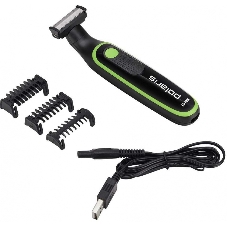 Машинка для стрижки Polaris PHC 0303RB черный/лайм 240Вт